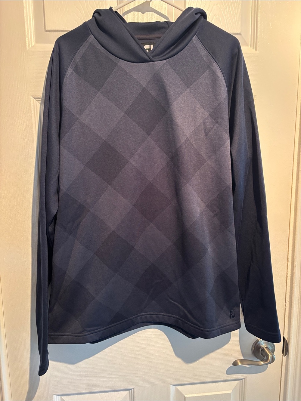 FootJoy Men's Navy Blue Hooded Pullover Sweatshirt